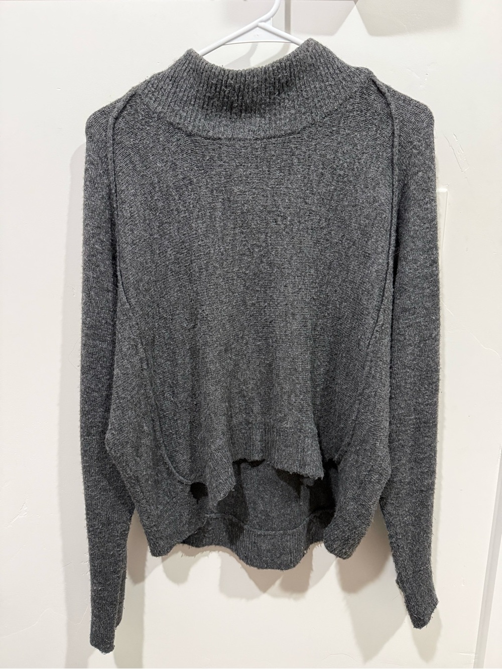 Women's Melrose and Market Charcoal Gray Turtleneck Sweater